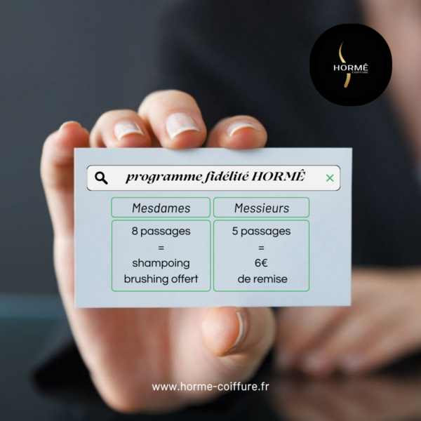 Le programe fidélité Hormê